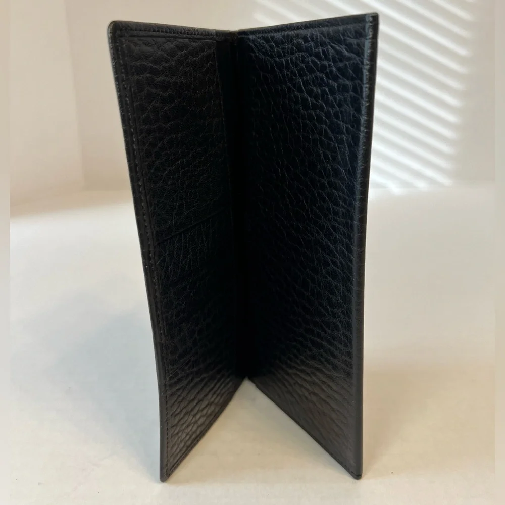 BURBERRYS VINTAGE‎ SLIM LONG BLACK WALLET